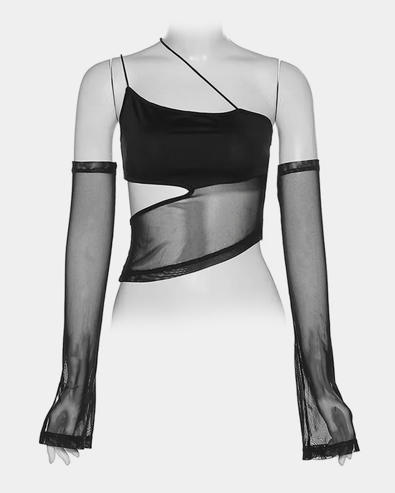 Asymmetric Crop Top