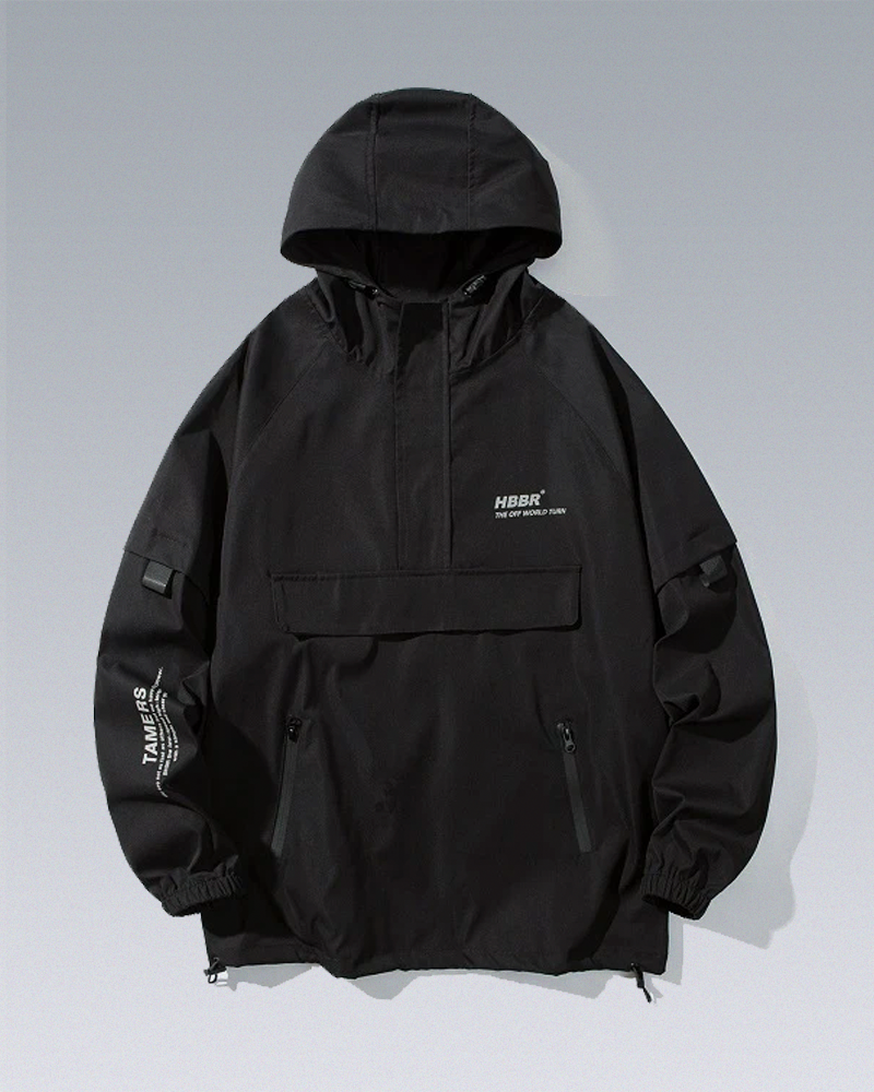 Black Techwear Coat