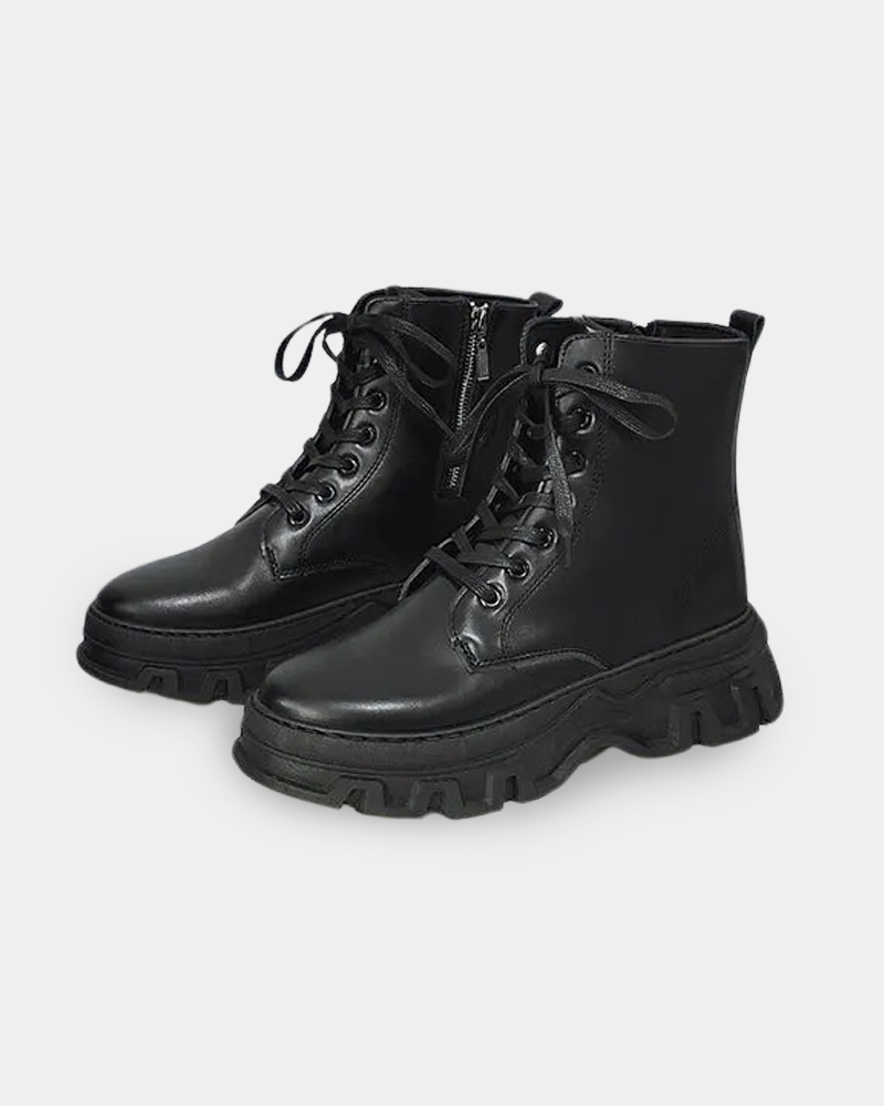 Side Zip Combat Boots