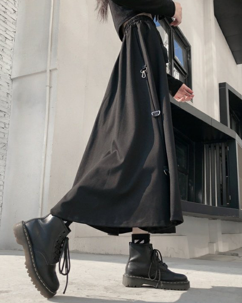 Techwear Long Skirt