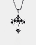 Flame Cross Necklace