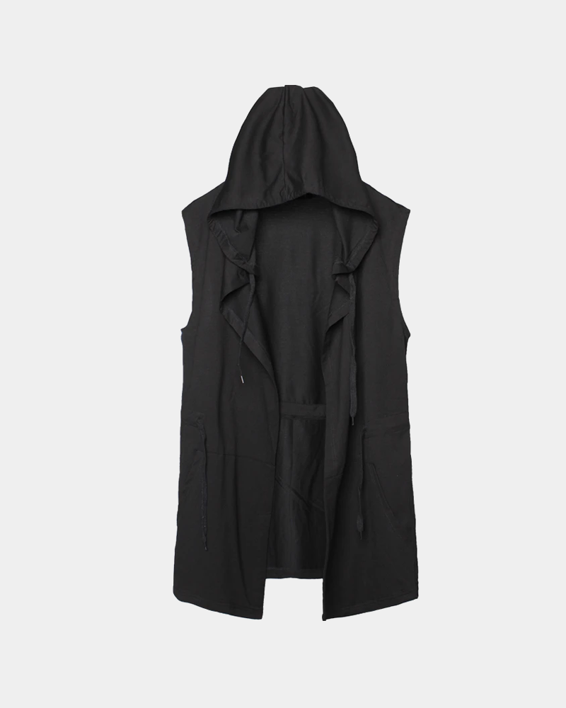 Black Sleeveless Jacket