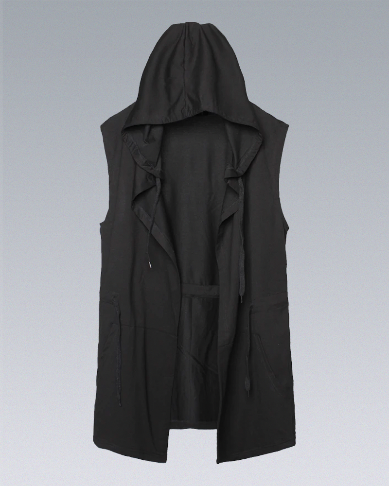 Black Sleeveless Jacket