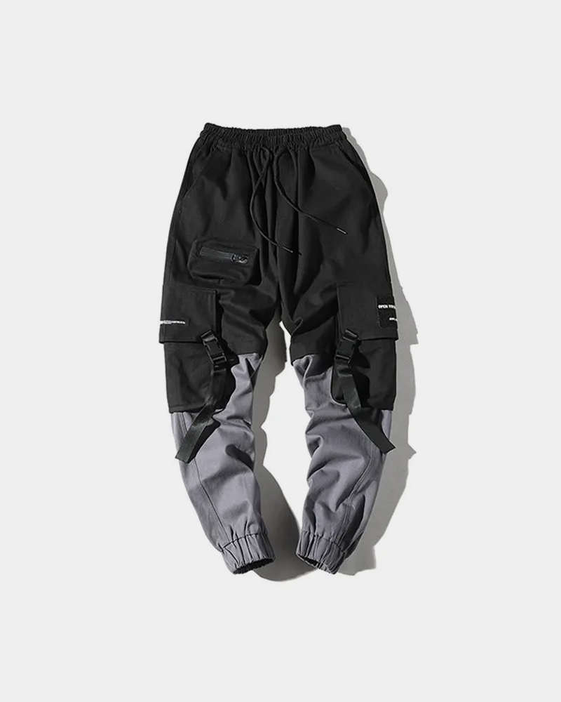 Black And Gray Cargo Pants