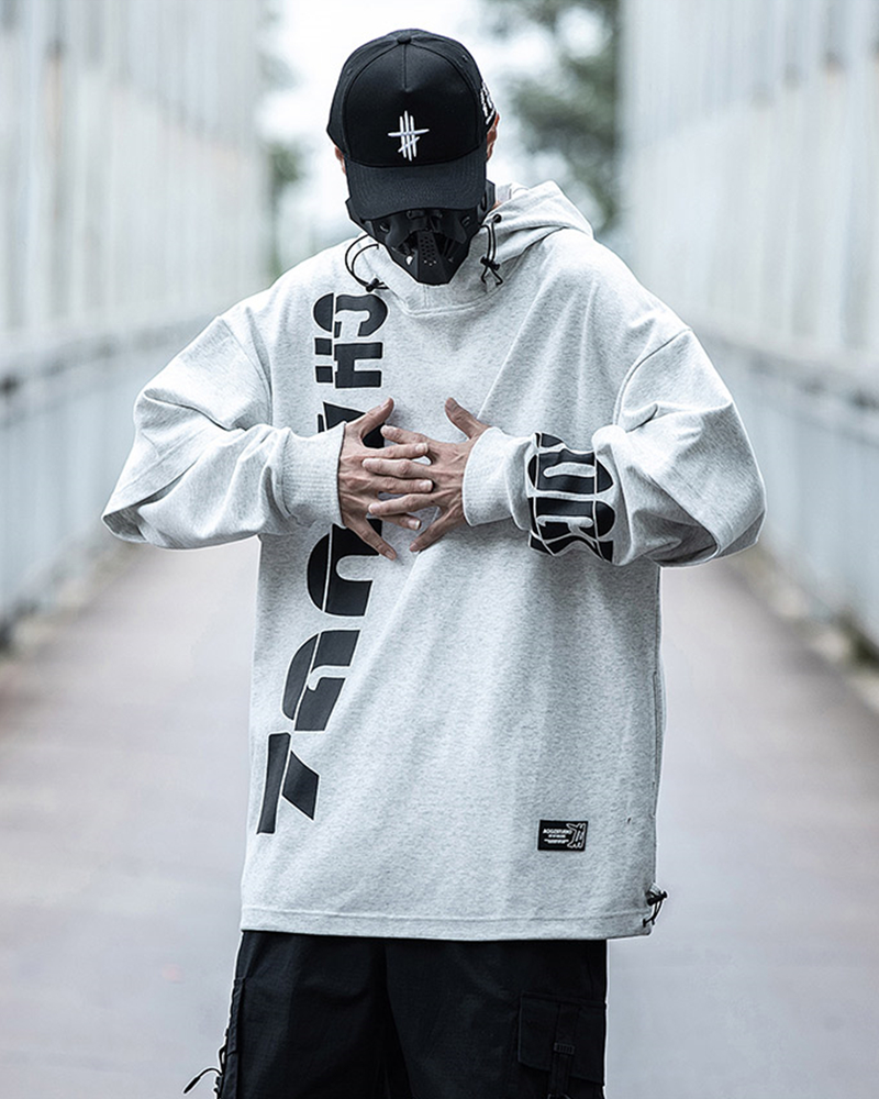 Black loose hoodie 2025