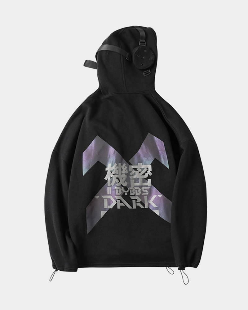 Techwear Hoodie With Straps