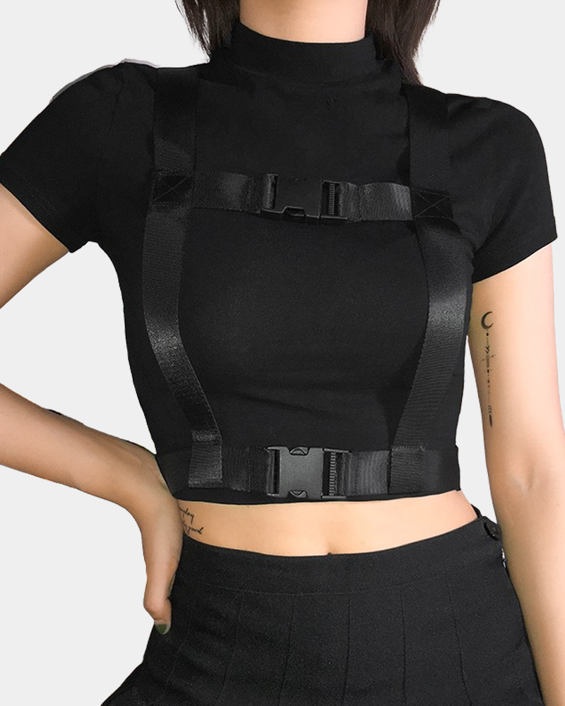 Buckle Crop Top