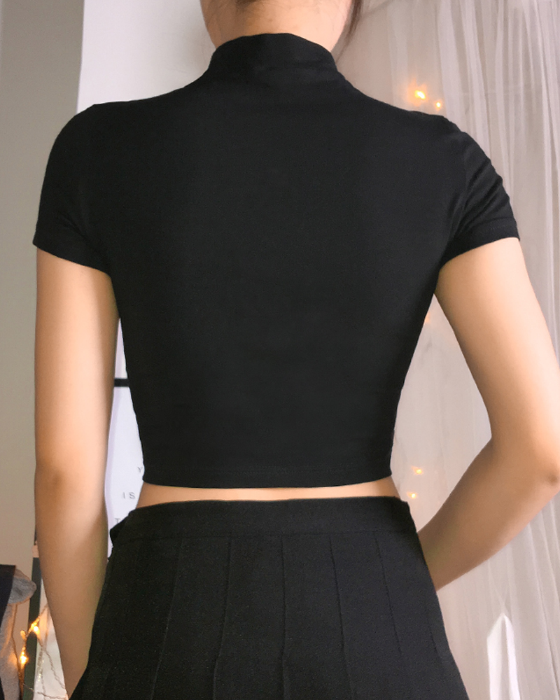 Buckle Crop Top